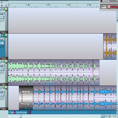Sincronizando golpes ritmicos con el editor de audio durante la mezcla mix y megamix